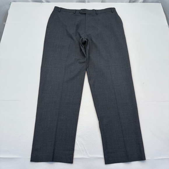 Lauren Ralph Lauren Men 38x31 Total Comfort Wool Dress Pant Gray Flat Front‎ - Picture 1 of 11